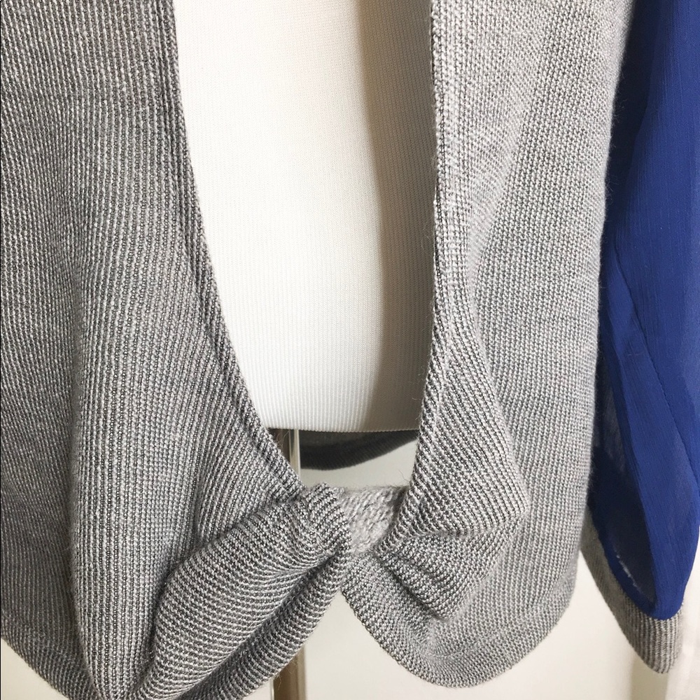 Sanctuary top. Open back. Sheer sleeves. - Picture 4 of 6
